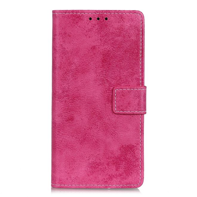Huawei Honor 30 Phone Case - Vintage Leather Bookcover Series - Pink