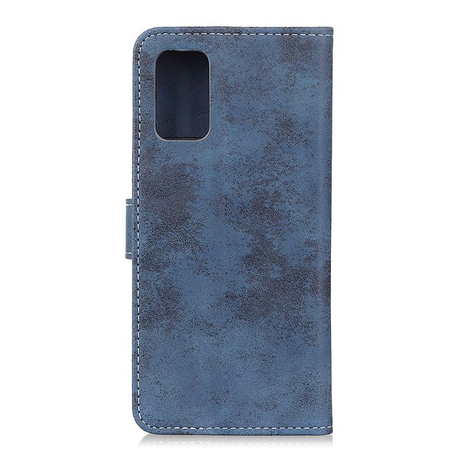 Huawei Honor 30 Phone Case - Vintage Leather Bookcover Series - Blue