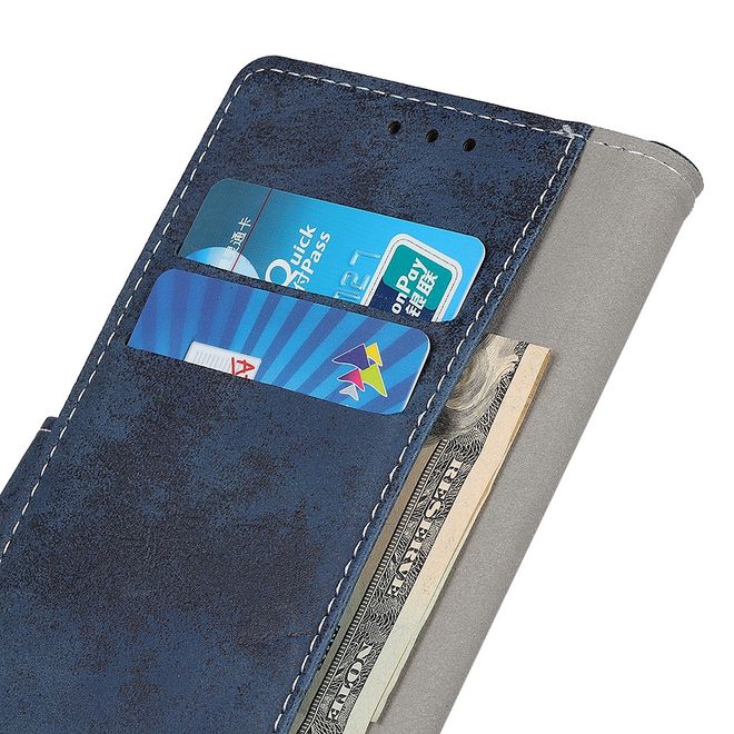 Huawei Honor 30 Phone Case - Vintage Leather Bookcover Series - Blue