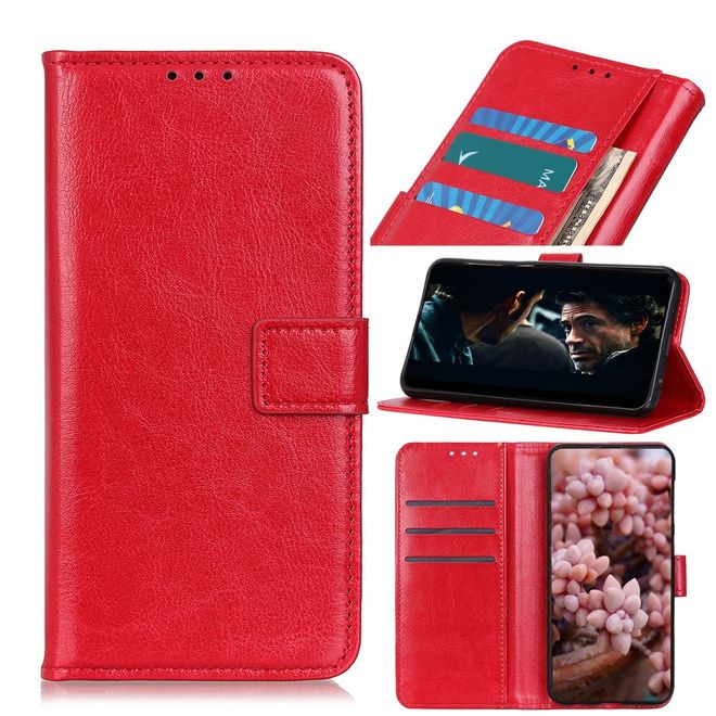 Huawei Honor 30 Pro / 30 Pro Plus Handyhülle - Crazy Horse III Leder Series Case - rot