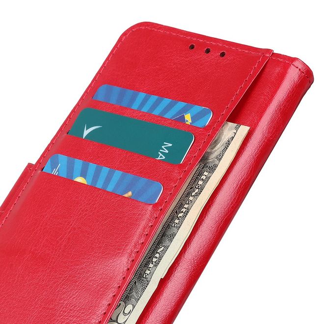 Huawei Honor 30 Pro / 30 Pro Plus Handyhülle - Crazy Horse III Leder Series Case - rot