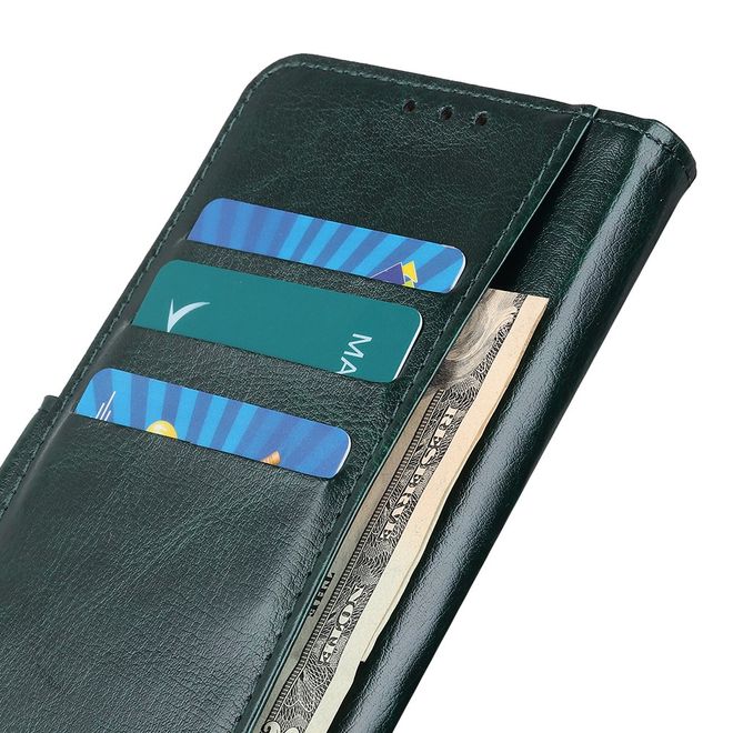 Huawei Honor 30 Pro / 30 Pro Plus Handyhülle - Crazy Horse III Leder Series Case - grün