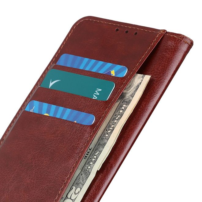 Huawei Honor 30 Pro / 30 Pro Plus Handyhülle - Crazy Horse III Leder Series Case - braun