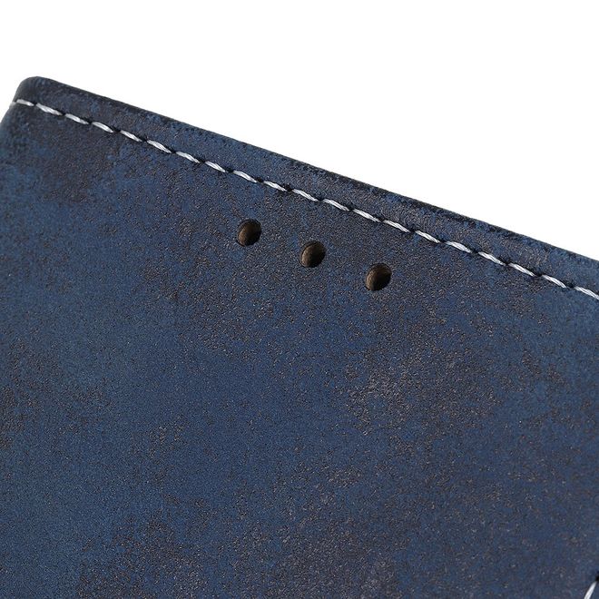 Huawei Honor 30 Pro / 30 Pro Plus Phone Case - Vintage Leather Bookcover Series - Blue