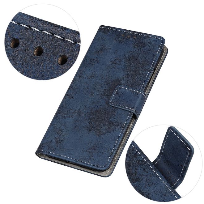 Huawei Honor 30 Pro / 30 Pro Plus Phone Case - Vintage Leather Bookcover Series - Blue