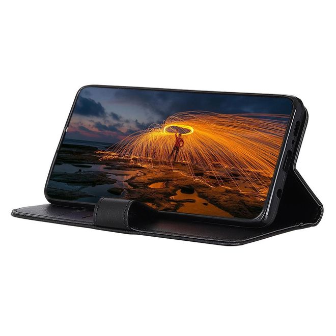 Huawei Honor 30 Pro / 30 Pro Plus Handy Hülle - Litchi IV Leder Bookcover Series - schwarz