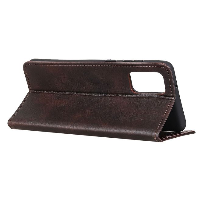 Huawei Honor 30 Pro / 30 Pro Plus Handy Hülle - Litchi IV Leder Bookcover Series - kaffeefarben