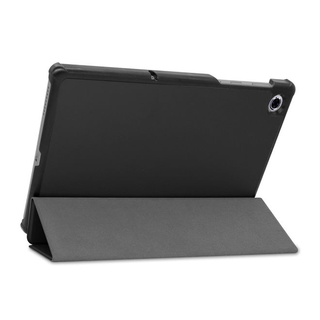 Étui pour Lenovo Tab M10 FHD Plus (2e génération) - Étui en cuir à trois volets - Noir