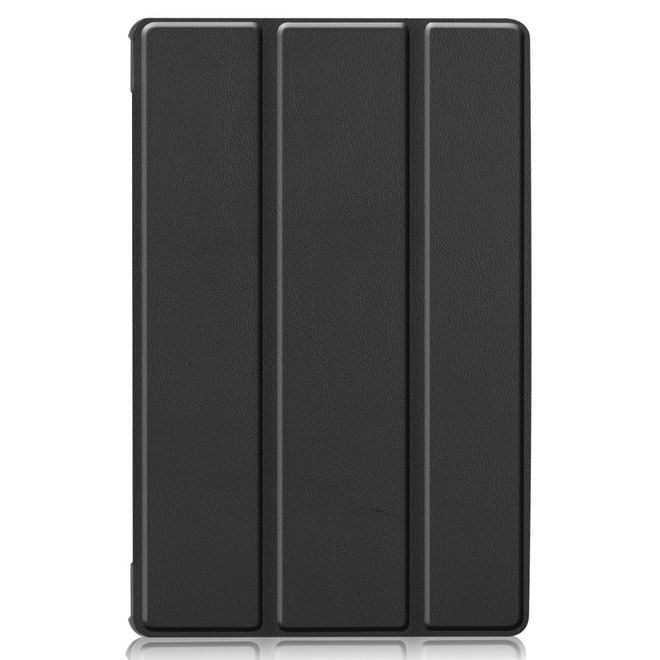 Étui pour Lenovo Tab M10 FHD Plus (2e génération) - Étui en cuir à trois volets - Noir