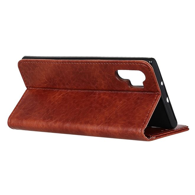 Oppo Realme XT Handy Hülle - Crazy Horse V Leder Bookcover Series - braun