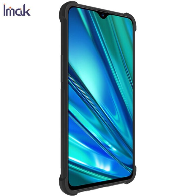 Imak - Oppo Realme 5 Pro Handyhülle - Case aus TPU Plastik - inklusive Schutzglas - schwarz