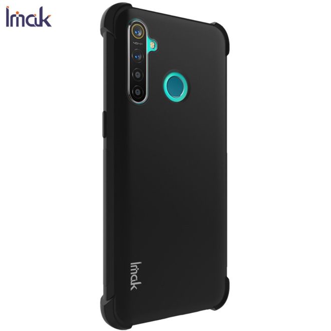 Imak - Oppo Realme 5 Pro Handyhülle - Case aus TPU Plastik - inklusive Schutzglas - schwarz