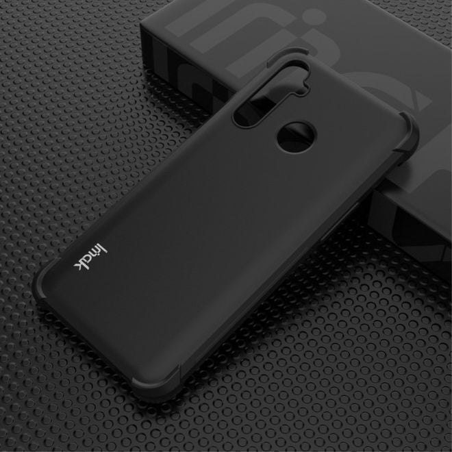 Imak - Oppo Realme 5 Pro Handyhülle - Case aus TPU Plastik - inklusive Schutzglas - schwarz