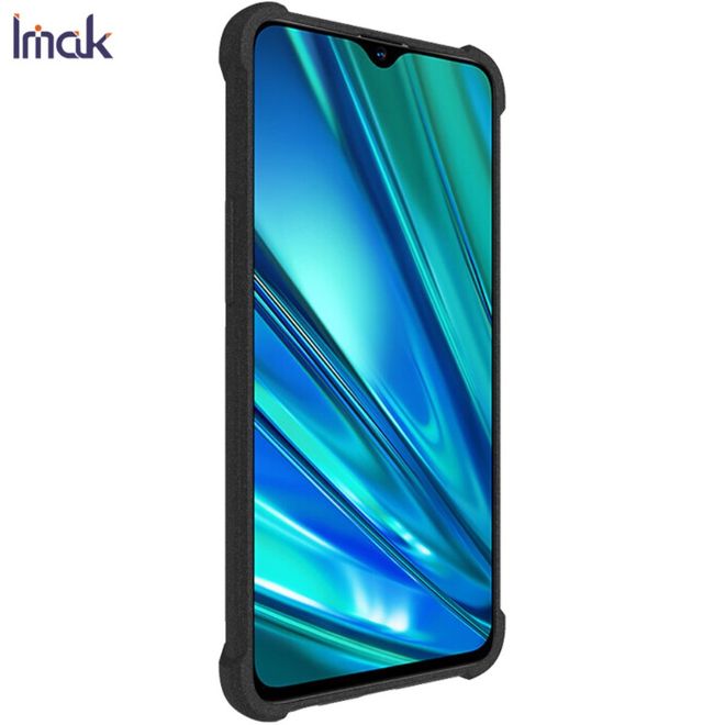 Imak - Oppo Realme 5 Pro Handyhülle - Case aus TPU Plastik - inklusive Schutzglas - matt schwarz