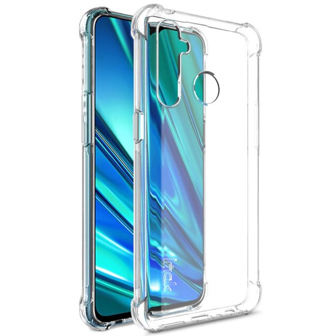 Imak - Oppo Realme 5 Pro Handyhülle - Case aus TPU Plastik - inklusive Schutzglas - transparent