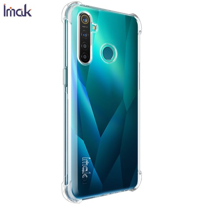 Imak - Oppo Realme 5 Pro Handyhülle - Case aus TPU Plastik - inklusive Schutzglas - transparent