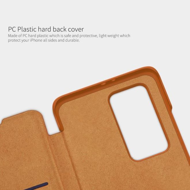 Nillkin - Huawei P40 Pro Plus Hülle - Leder Book Case - Qin Series - schwarz