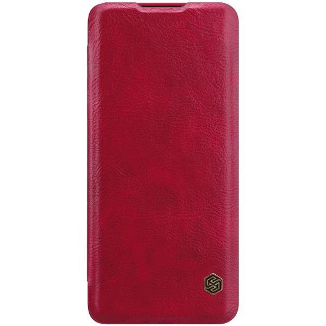Nillkin - Huawei P40 Pro Plus Hülle - Leder Book Case - Qin Series - rot
