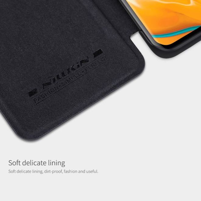 Nillkin - Huawei P40 Pro Plus Hülle - Leder Book Case - Qin Series - rot