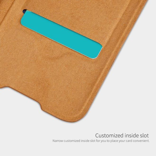Nillkin - Huawei P40 Pro Plus Hülle - Leder Book Case - Qin Series - braun
