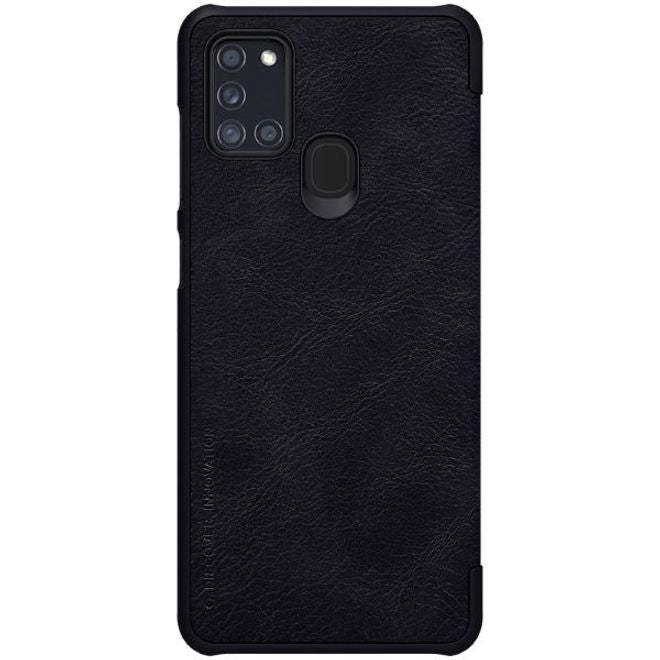 Nillkin - Samsung Galaxy A21s Hülle - Leder Book Case - Qin Series - schwarz