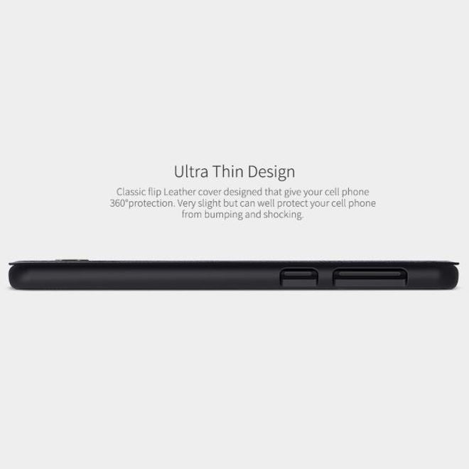 Nillkin - Samsung Galaxy A21s Hülle - Leder Book Case - Qin Series - schwarz