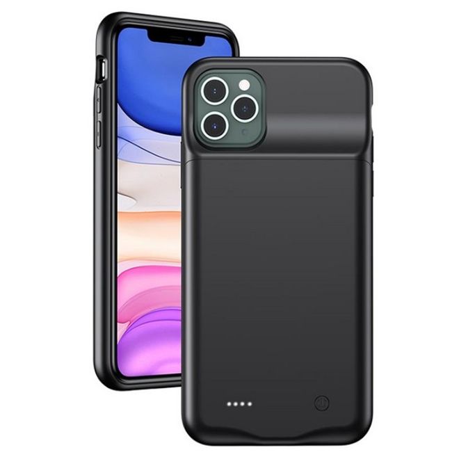 USAMS - iPhone 11 Pro Akku Case 3500mAh  - 2 in 1 TPU Hülle und Power Bank - schwarz