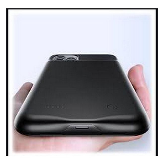 USAMS - iPhone 11 Pro Akku Case 3500mAh  - 2 in 1 TPU Hülle und Power Bank - schwarz