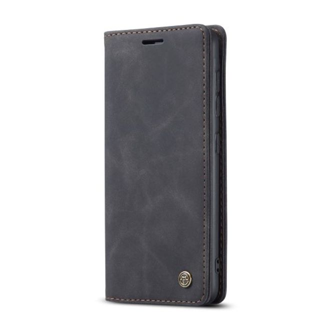 Caseme - Samsung Galaxy S20 Hülle - Leder Flip Wallet Case - schwarz