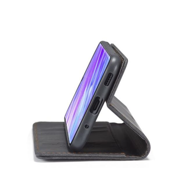 Caseme - Samsung Galaxy S20 Ultra Hülle - Leder Flip Wallet Case - schwarz