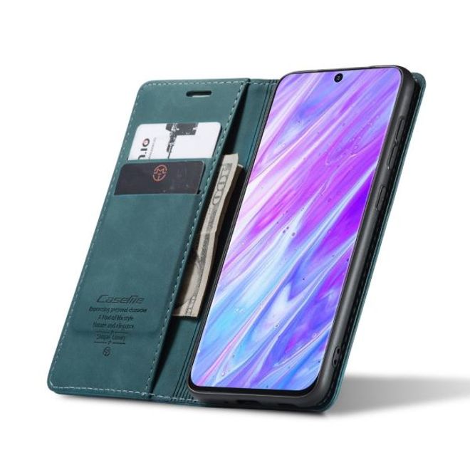 Caseme - Samsung Galaxy S20 Ultra Hülle - Leder Flip Wallet Case - blau