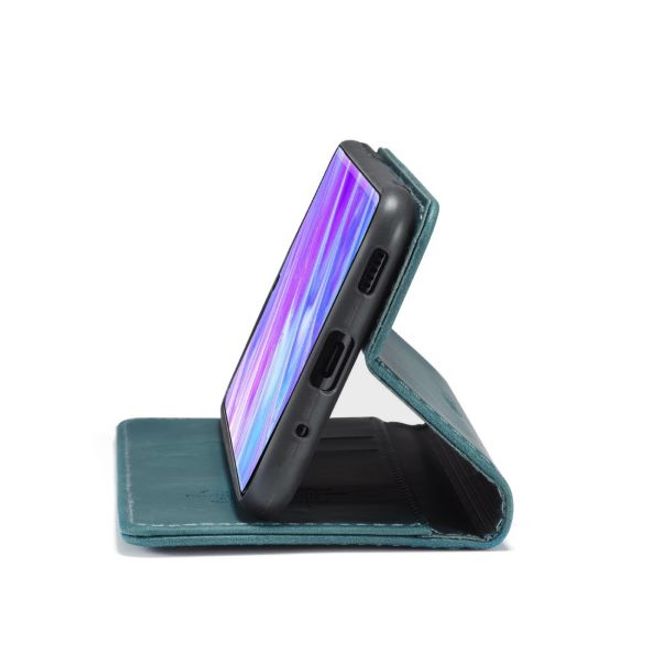 Caseme - Samsung Galaxy S20 Ultra Hülle - Leder Flip Wallet Case - blau