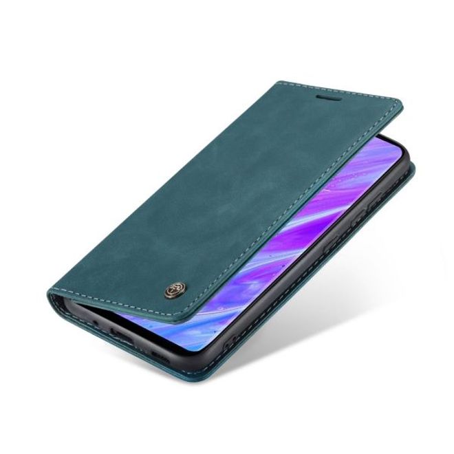 Caseme - Samsung Galaxy S20 Ultra Hülle - Leder Flip Wallet Case - blau
