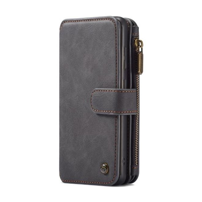 Caseme - Samsung Galaxy S20 Handy Hülle - Leder Etui mit abnehmbarer Plastik Hülle - schwarz