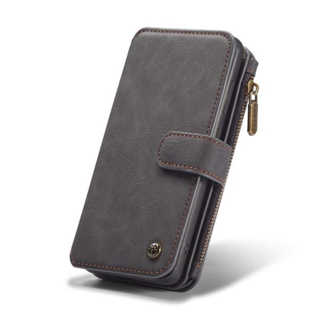 Caseme - Samsung Galaxy S20+ Handy Hülle - Leder Etui mit abnehmbarer Plastik Hülle - schwarz