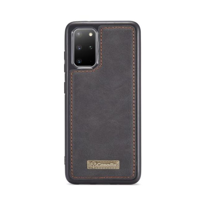 Caseme - Samsung Galaxy S20+ Handy Hülle - Leder Etui mit abnehmbarer Plastik Hülle - schwarz