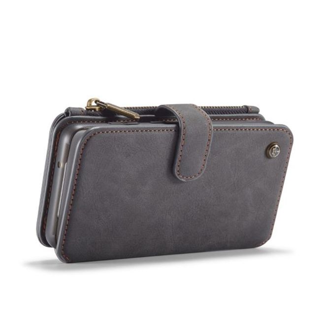 Caseme - Samsung Galaxy S20+ Handy Hülle - Leder Etui mit abnehmbarer Plastik Hülle - schwarz
