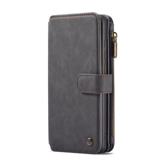 Caseme - Samsung Galaxy S20 Ultra Handy Hülle - Leder Etui mit abnehmbarer Plastik Hülle - schwarz