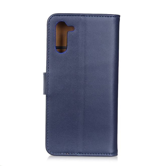 Oppo Realme 6 Pro Handy Hülle - Classic II Leder Bookcover Series - blau