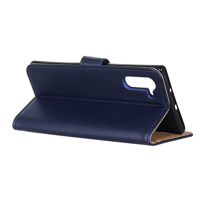Oppo Realme 6 Pro Handy Hülle - Classic II Leder Bookcover Series - blau