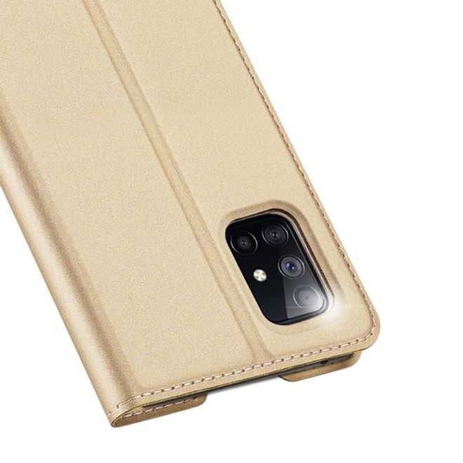 Dux Ducis - Samsung Galaxy A51 5G Hülle - Handy Bookcover - Skin Pro Series - gold