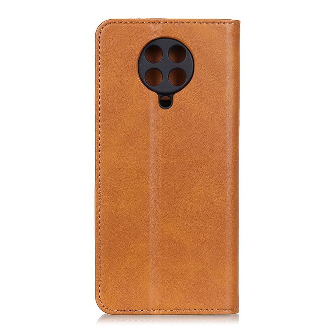 Xiaomi Poco F2 Pro Handy Hülle - Classic V Leder Bookcover Series - braun