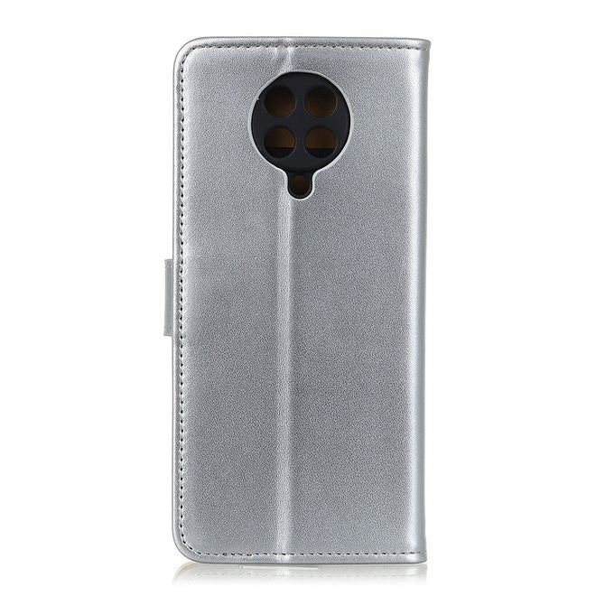 Xiaomi Poco F2 Pro Handy Hülle - Classic II Leder Bookcover Series - silber