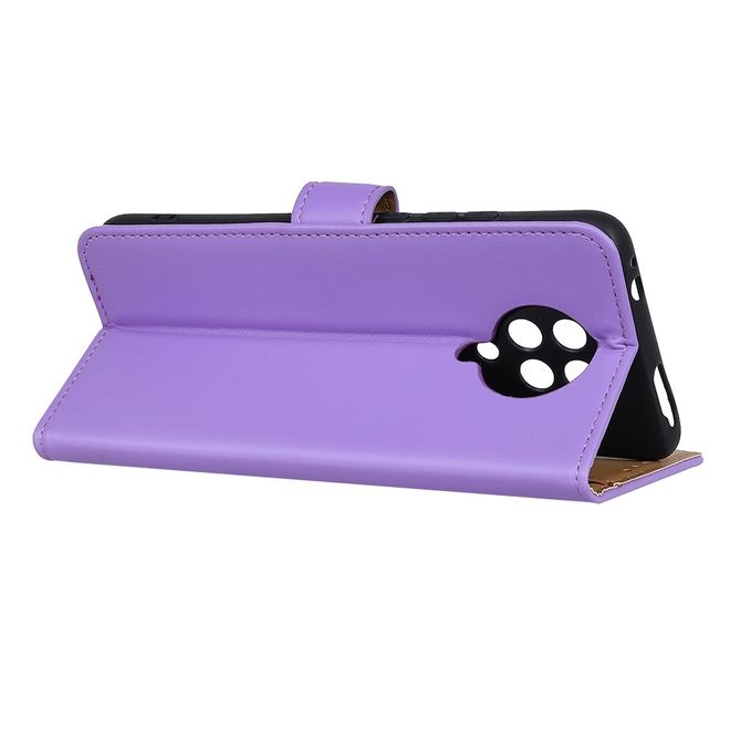 Xiaomi Poco F2 Pro Handy Hülle - Classic II Leder Bookcover Series - purpur