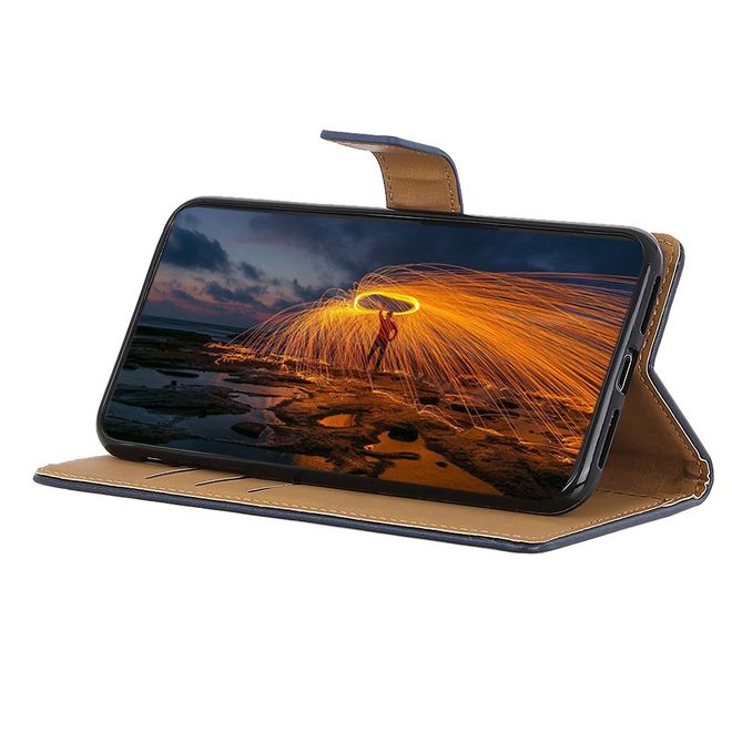 Realme X50 Pro 5G Handy Hülle - Classic II Leder Bookcover Series - blau