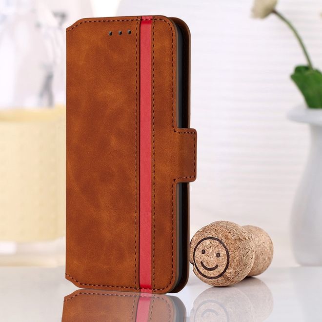 Étui pour iPhone 11 Pro - Couverture en cuir vintage - Marron