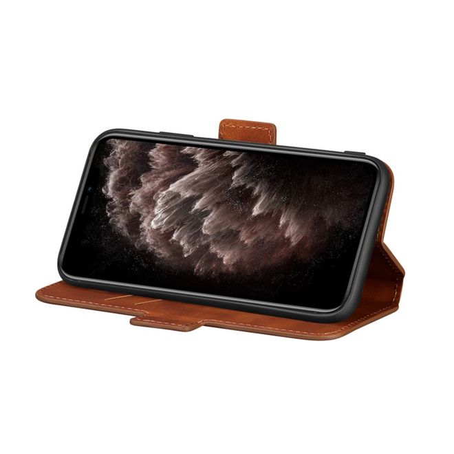 Étui pour iPhone 11 Pro - Couverture en cuir vintage - Marron