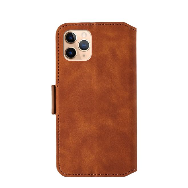 Étui pour iPhone 11 Pro - Couverture en cuir vintage - Marron