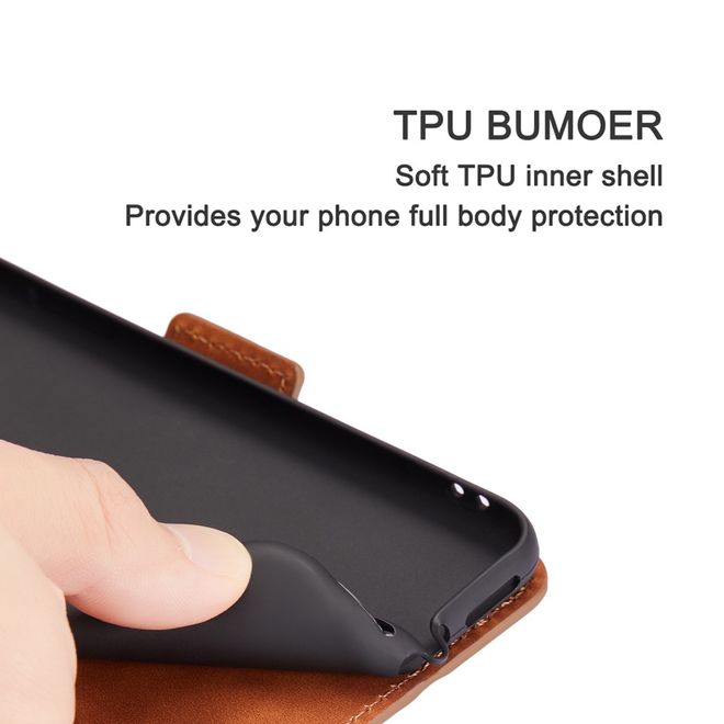 Étui pour iPhone 11 Pro - Couverture en cuir vintage - Marron