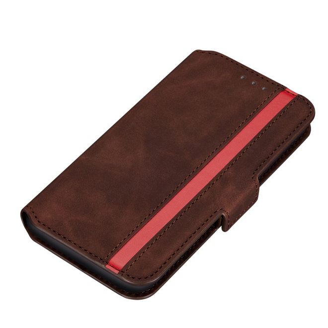 iPhone 11 Pro Handy Hülle - Vintage Leder Bookcover - kaffeefarben